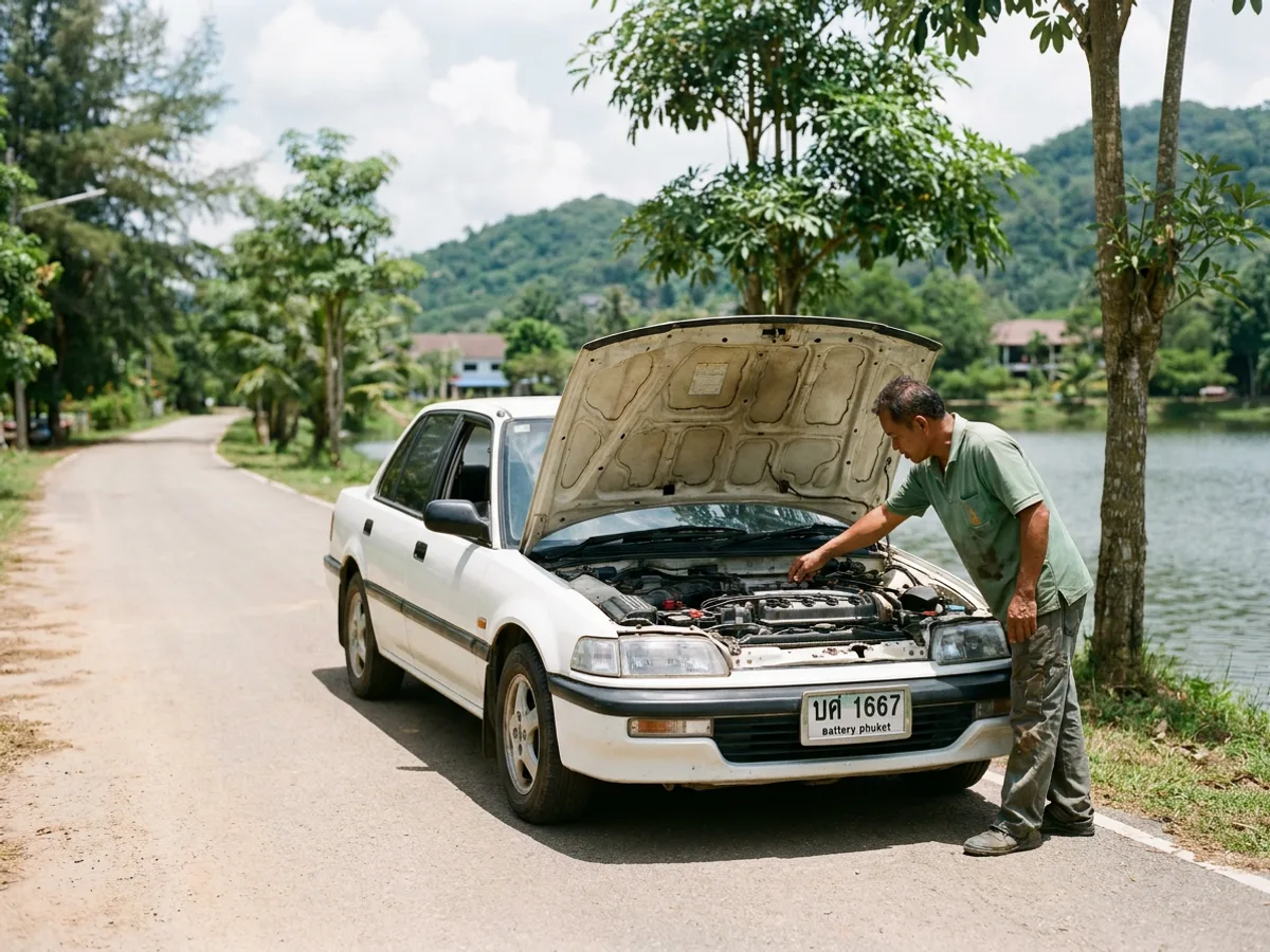 Car battery service in Nai Harn, Phuket